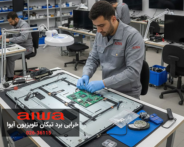 خرابی برد تیکان تلویزیون آیوا